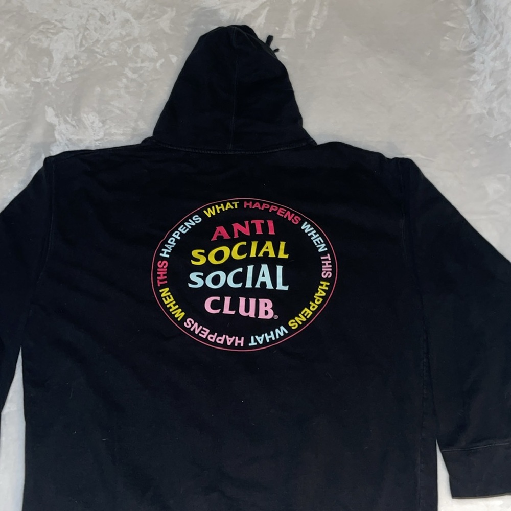 Anti Social Social Club Hoodie in Size XXL (black) - gently worn